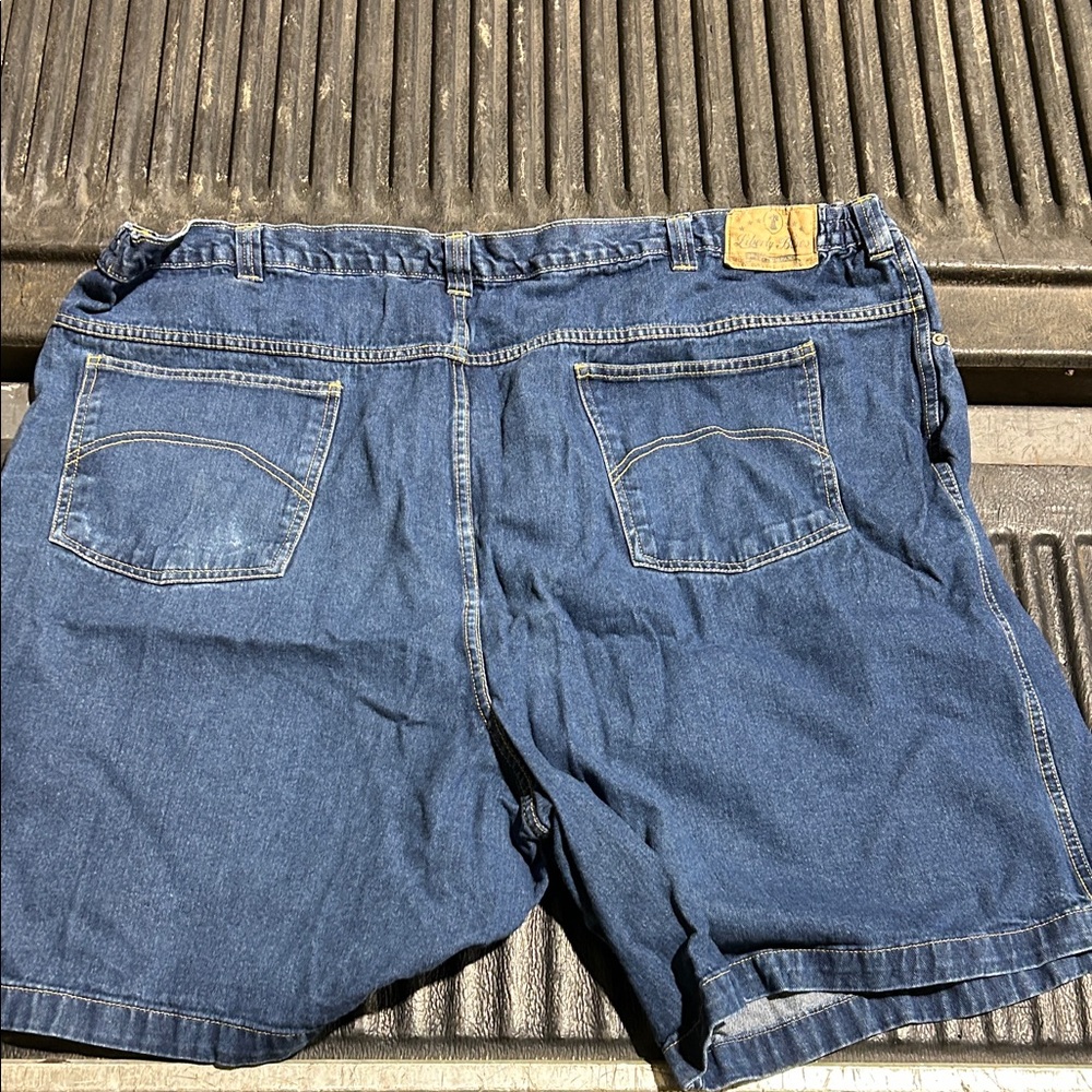 Men's Blue Jean Shorts - Picture 3 of 4